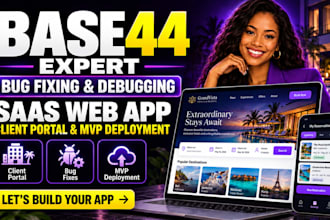 base44 expert base44 saas web app bug fixing base44 client portal mvp developer