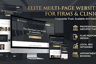 develop a multi page website for your law firm or clinic