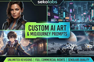create custom ai art and midjourney prompts for your brand