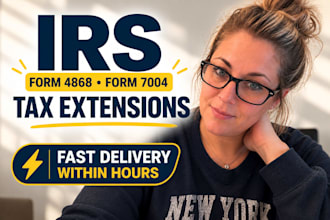 file irs form 4868 or 7004 tax extension fast to avoid penalties