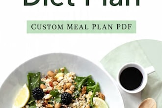 create a personalized diet plan for weight loss and health