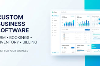 build custom CRM, booking, and inventory management software