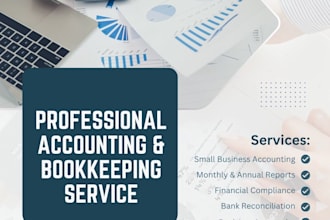 do bookkeeping, bank reconciliation, and clean up backlog