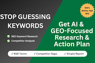 do SEO keyword research competitor analysis and ai content strategy