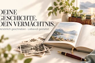 write a personal family history book for you and your family in german