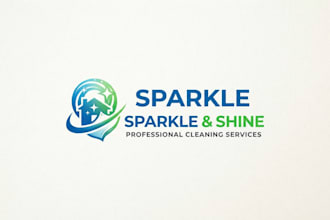 design a fresh and professional cleaning logo