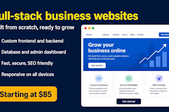 build a full stack business website