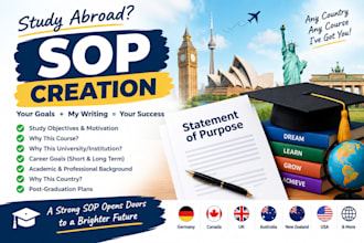 create a statement of purpose sop for your study application