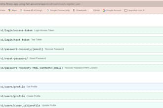 develop fastapi backend and rest API in python