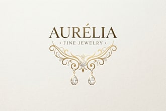 design a luxurious and elegant earrings logo