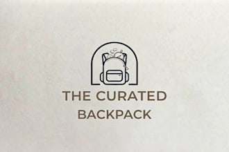 design a stylish and practical backpack logo for your brand