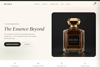 design a modern business landing page
