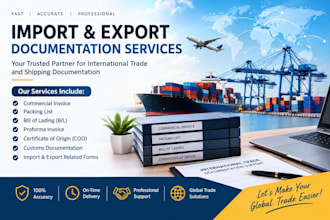 assist you with import export documentation