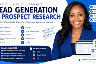 find clients for your service based business and give you email lists va