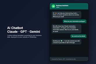 build an ai chatbot for your website using claude or gpt