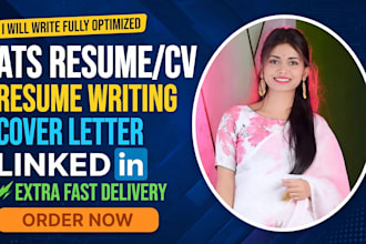 write ats optimized resume,cv and cover letter