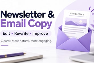 edit and rewrite your newsletter or email copy