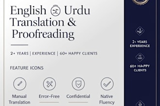 do urdu to english translation and proofreading