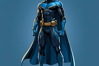 superhero character for comics