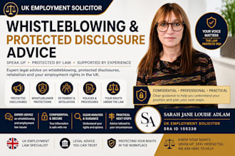 provide uk whistleblowing protected disclosure employment law advice and support