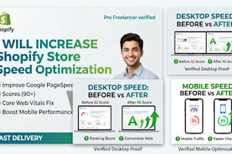 speed up shopify store speed optimization to improve google page speed