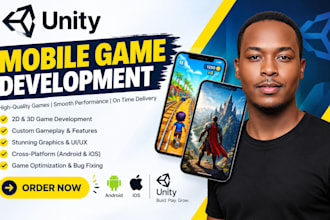 be your 2d 3d unity game developer, ios and mobile unity game development