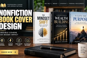 design premium nonfiction book cover business self help memoir personal branding
