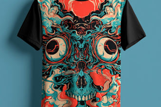 design standout t shirt artwork for streetwear brands