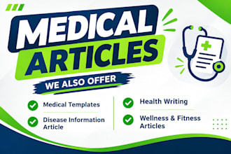 write high quality medical or scientific articles