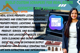 build custom scrapers for real estate agencies and businesses