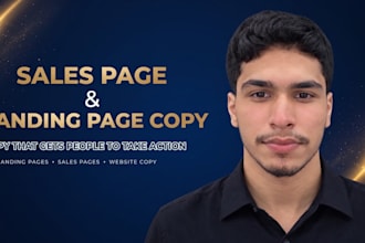 write high converting landing page and sales page copy