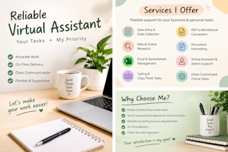 be your reliable virtual assistant for any task or project