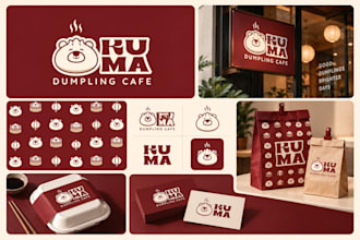 design business logo and branding kit with brand identity