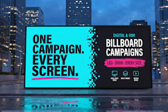 create  billboard,  and outdoor banner design