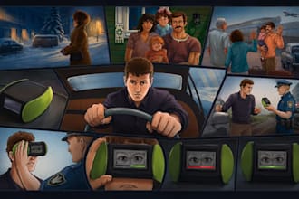 storyboards art illustration and digital painting