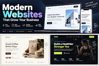 build modern and professional websites for businesses and personal brands