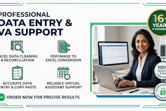 do accurate data entry and virtual assistant tasks