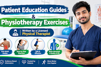 write patient education guides and physiotherapy exercises