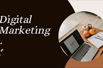create modern digital marketing  presentation template design