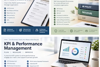 create professional job descriptions, job analysis and kpis