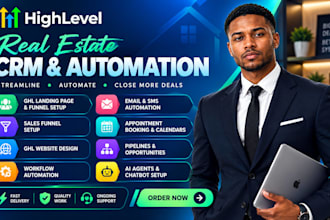 setup ghl automation workflows, ghl webites, make, mata ads, ai chatbot, ghl a2p