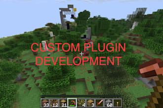 create a custom minecraft plugin for paper, spigot, or bukkit servers