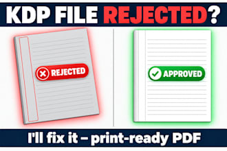 fix your KDP file rejection and formatting errors