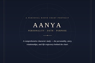 create a personalized birth chart astrology report