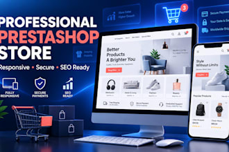 create a professional prestashop ecommerce store