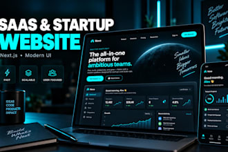 build a modern nextjs saas website with react