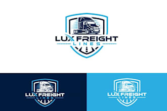 do transport logistic and trucking logo