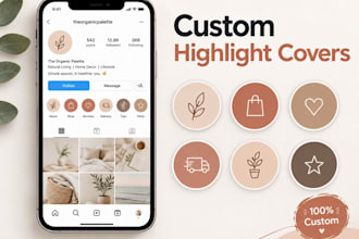 design professional instagram highlight icons