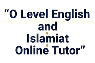 teach o level english islamiat and quran online