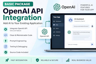 integrate openai API into your web or mobile application